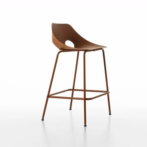 Sedia alta contemporanea - TIME 53E - ALIAS - da interno / in rovere / in noce