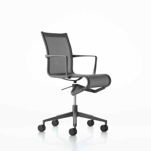 Sedia da ufficio contemporanea - ROLLINGFRAME 44 / 434 - ALIAS - da interno / in tessuto / in pelle