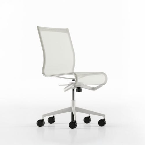 Sedia da ufficio contemporanea - ROLLINGFRAME 47 / 444 - ALIAS - da interno / in tessuto / in pelle