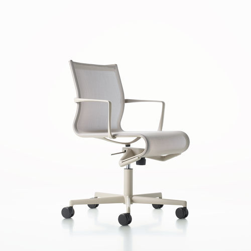 Sedia da ufficio contemporanea - ROLLINGFRAME 52 / 472 - ALIAS - da interno / in tessuto / in pelle