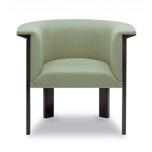 Poltrona contemporanea - EDWARD - Giorgio Armani Casa - in tessuto / in legno massiccio / bridge