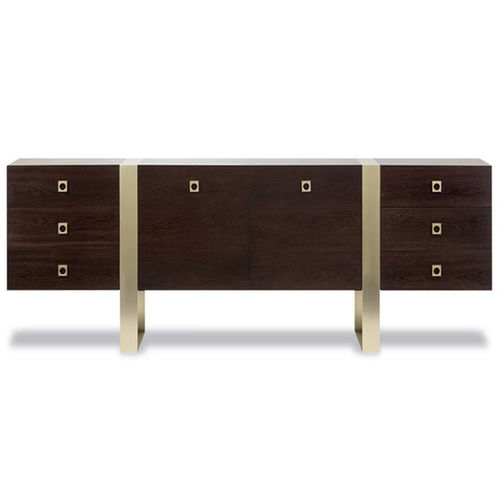 Credenza contemporanea - DAMOCLE - Giorgio Armani Casa - in rovere / in ottone / in mogano
