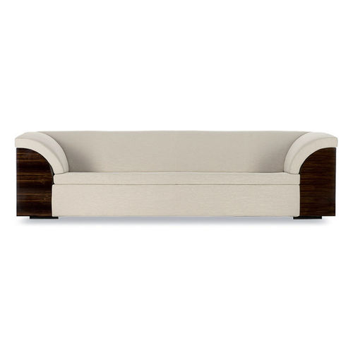 Divano contemporaneo - BEETHOVEN - Giorgio Armani Casa - in tessuto / in pelle / beige
