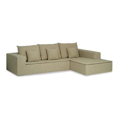 Divano d'angolo - GREMBO - Giorgio Armani Casa - contemporaneo / in tessuto / in pelle