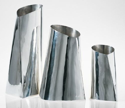 Vaso contemporaneo - CANEVA - Giorgio Armani Casa - in metallo