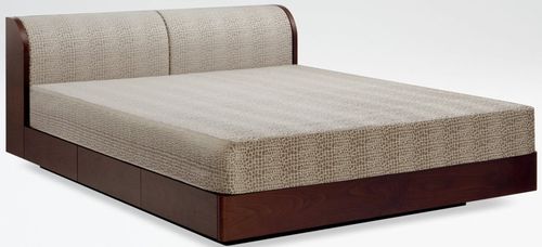 Letto matrimoniale - EMERSON - Giorgio Armani Casa - contemporaneo / con testiera / in rovere