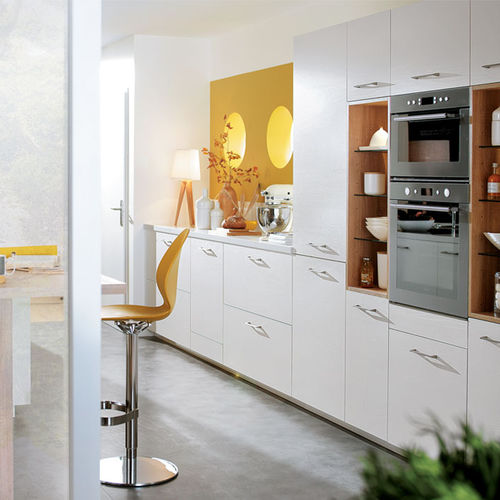 Cucina contemporanea - AMBIANCE DOUCEUR - Mobalpa - in rovere / in quarzo / in laminato