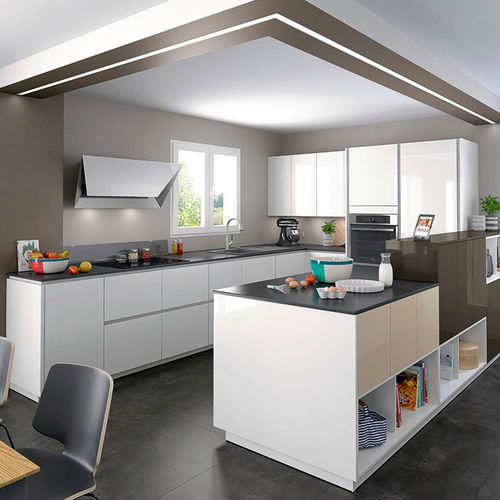 Cucina contemporanea - AMBIANCE MODERNE - Mobalpa - in rovere / in laminato / in melaminico
