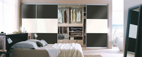 Cabina armadio con fissaggio a muro - AMBIANCE ZEN - Mobalpa - contemporanea / in legno / con porta scorrevole