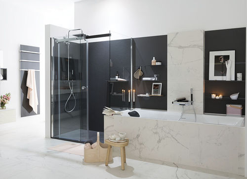 Bagno contemporaneo - AMBIANCE DESIGN - Mobalpa - in legno laccato / in marmo