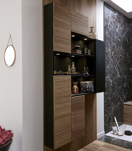 Bagno contemporaneo - AMBIANCE ECRIN - Mobalpa - in noce