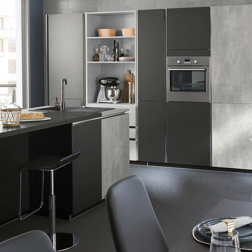 Cucina contemporanea - AMBIANCE FABRIK - Mobalpa - in cemento / in laminato / con isola