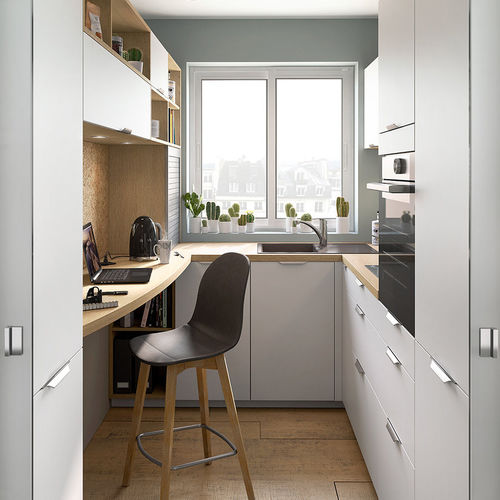 Cucina contemporanea - AMBIANCE COCON - Mobalpa - in laminato / a U / con impugnature