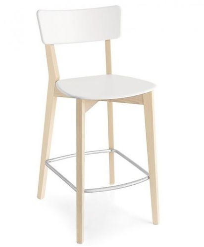 Sedia alta contemporanea - JANET - Mobalpa - da interno / in polipropilene / con supporto in faggio