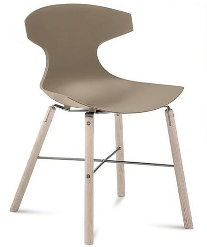 Sedia contemporanea - ARCHIE - Mobalpa - da interno / in frassino / in polipropilene