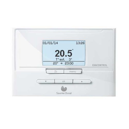 Termostato programmabile - EXACONTROL E7 C - Saunier Duval - per riscaldamento / a muro / bianco