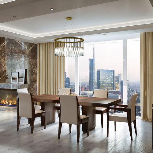 Tavolo da pranzo contemporaneo - TAMARA - HUGUES CHEVALIER - in legno / rettangolare / per uso residenziale