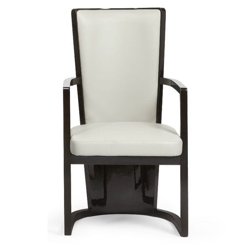 Sedia da pranzo contemporanea - WIEBE  - HUGUES CHEVALIER - da interno / in pelle / in legno