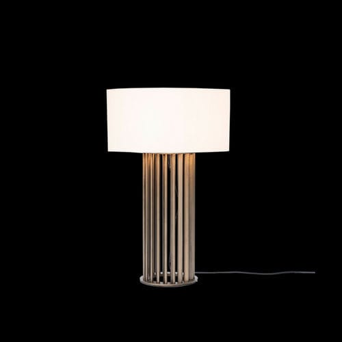 Lampada da comodino - DANTON  - HUGUES CHEVALIER - in metallo / in cotone / contemporanea