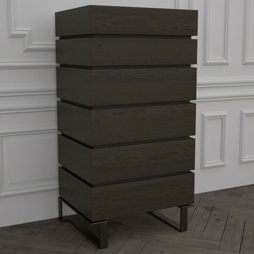 Cassettiera contemporanea - PARIS - HUGUES CHEVALIER - in legno / in metallo