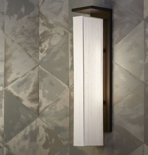 Applique contemporanea - PALATINE - HUGUES CHEVALIER - da interno / in metallo / in tessuto