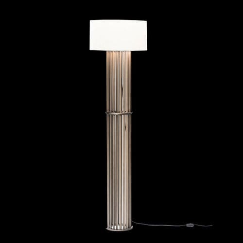 Lampada da terra - DANTON - HUGUES CHEVALIER - in metallo / in cotone / contemporanea