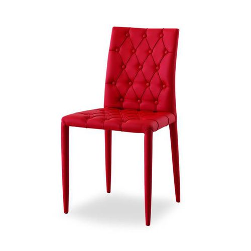 Sedia contemporanea - BRIT - C3 - Airnova - da interno / in pelle / imbottita