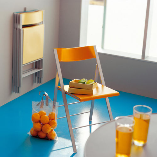 Sedia contemporanea - POCKET - Airnova - da interno / in metallo / imbottita