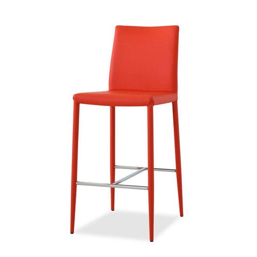 Sedia alta contemporanea - BEO - Airnova - da interno / in pelle / in metallo