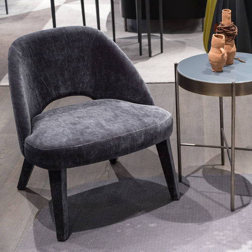 Poltrona contemporanea - ALBA - L - Airnova - in legno / grigia / contract