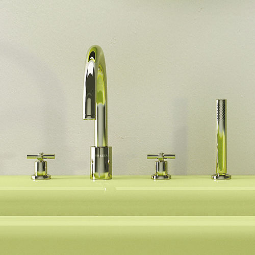 Miscelatore doppio comando per vasca - BLING 3 - BISAZZA - da incasso / in nichel / da bagno