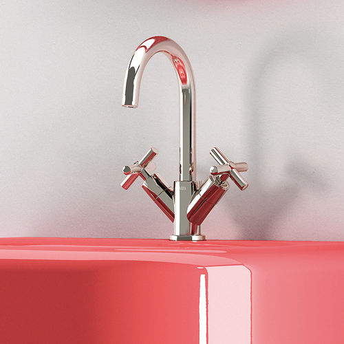 Miscelatore doppio comando per lavabo - BLING 1 - BISAZZA - da incasso / in nichel / da bagno
