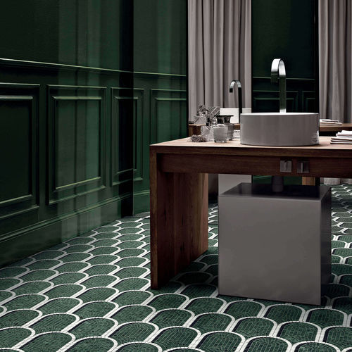 Piastrella in marmo - TRIENNALE VERDE - BISAZZA - opaca / da interno / da bagno