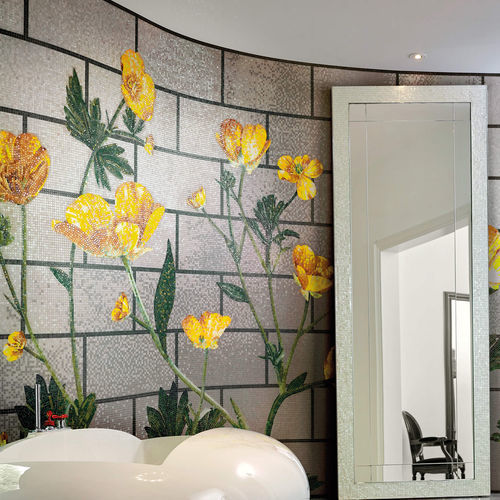 Mosaico in vetro - RANUNCULUS - BISAZZA - lucido / da interno / da esterno