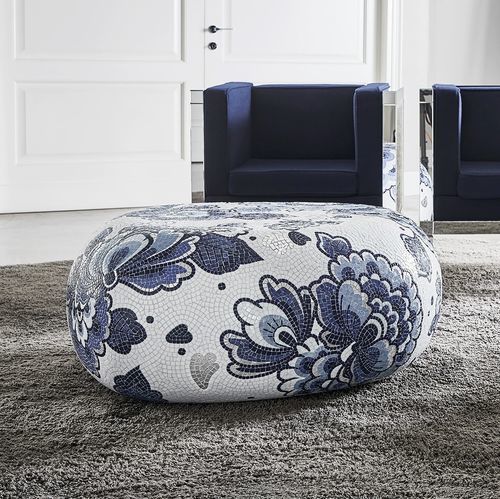 Tavolino basso contemporaneo - LOTTE - BISAZZA - in calcestruzzo / con supporto in calcestruzzo / curvo