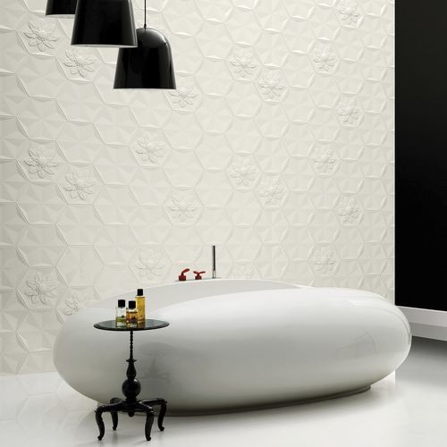 Piastrella in ceramica - FROZEN GARDEN - BISAZZA - lucida / 3D / da interno