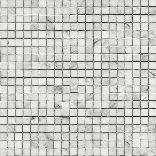 Mosaico in marmo - BIANCO CARRARA - BISAZZA - lucido / da interno / da sala