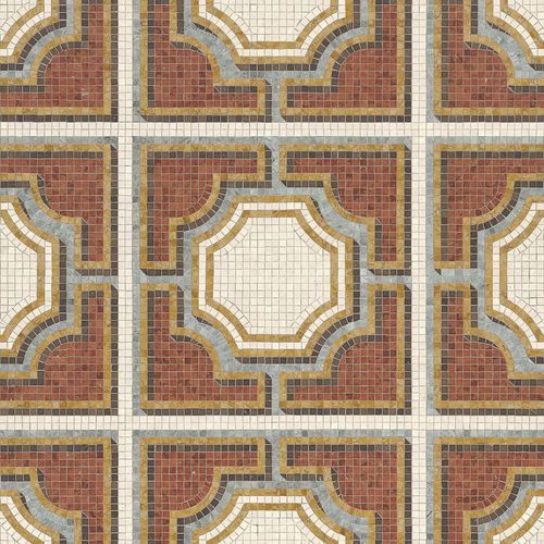 Mosaico in marmo - SOLFERINO ROSSO - BISAZZA - lucido / da interno / da sala