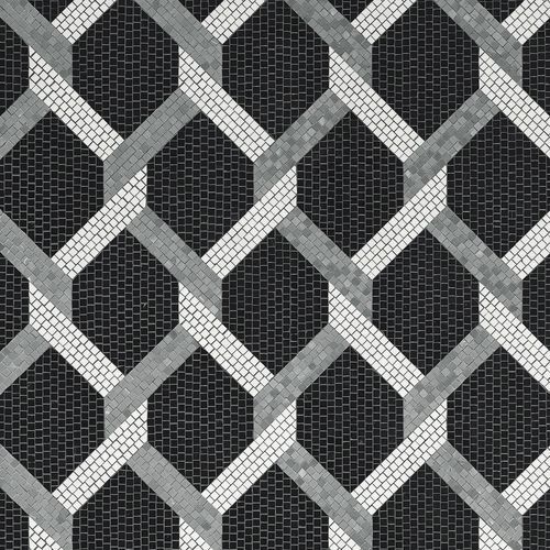 Mosaico in marmo - ARIANNA - BISAZZA - lucido / da interno / da sala