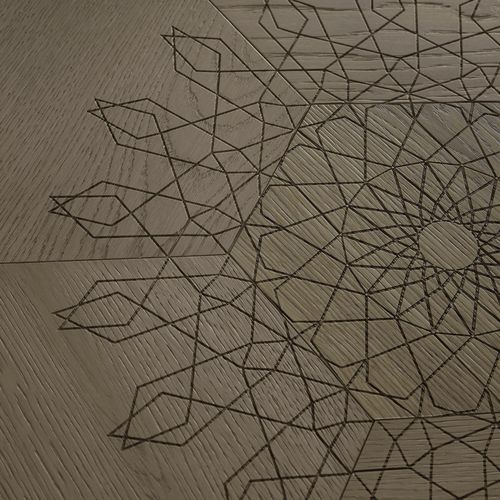 Piastrella in legno - PIROUETTE - BISAZZA - in rovere / prefinita / spazzolata