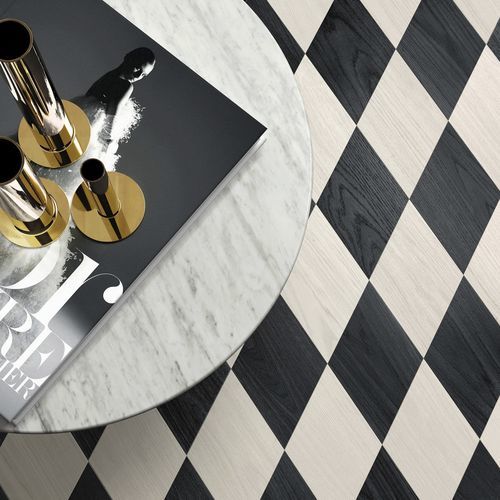 Piastrella in legno - ERMES ALPHA - BISAZZA - in rovere / prefinita / spazzolata