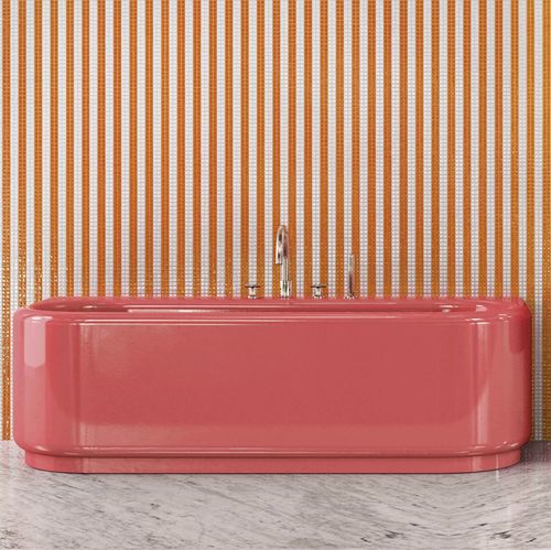 Vasca da bagno ovale - PLOUF STRAWBERRY - BISAZZA - da appoggio / per ambiente abitativo / in fibra di vetro