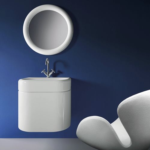 Specchio da bagno a muro - WOW JUST - BISAZZA - contract / contemporaneo / rotondo