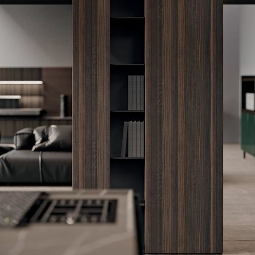 Libreria a muro - SCAVA - BINOVA S.p.A. - alta / contemporanea / in legno