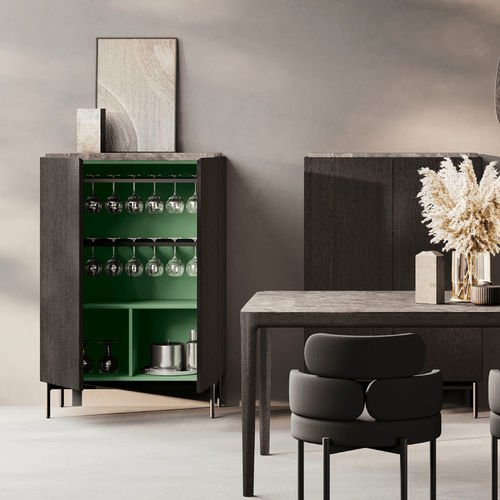 Credenza alta - MANTIS + LAB - BINOVA S.p.A. - contemporanea / in legno / in metallo