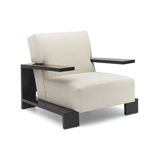 Poltrona contemporanea - BRYANT - Ralph Lauren Home - in tessuto / in noce / in ebano