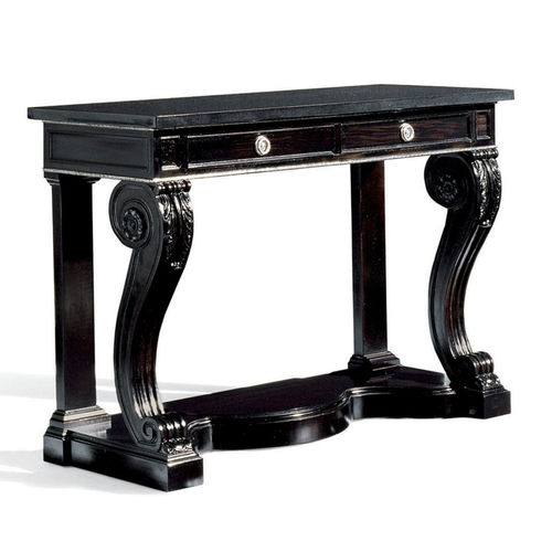 Consolle Reggenza - CLIVEDON - Ralph Lauren Home - in ebano / in legno di latifoglie / in pietra