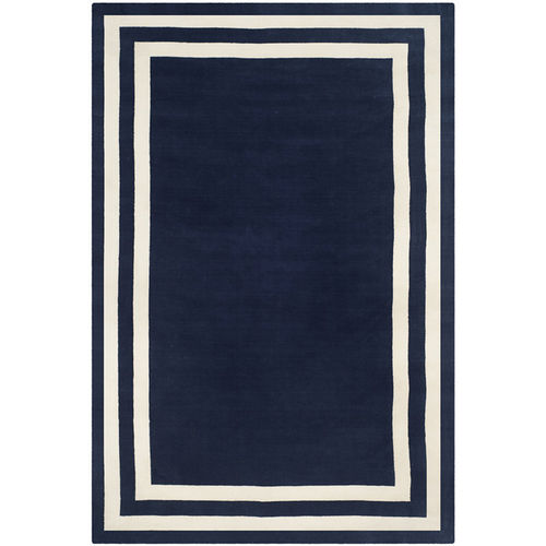 Tappeto contemporaneo - FITZGERALD BORDER - Ralph Lauren Home - a motivi / in lana / rettangolare