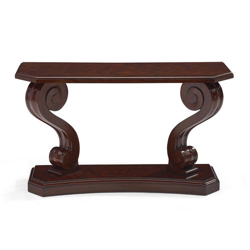 Consolle in stile - MAYFAIR SCROLL - Ralph Lauren Home - in mogano / con supporto in acagiù / rettangolare