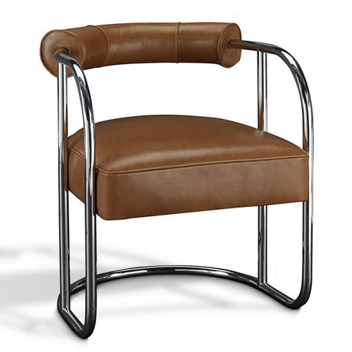 Sedia da pranzo contemporanea - CITY MODERN - Ralph Lauren Home - da interno / in pelle / con supporto in acciaio inossidabile